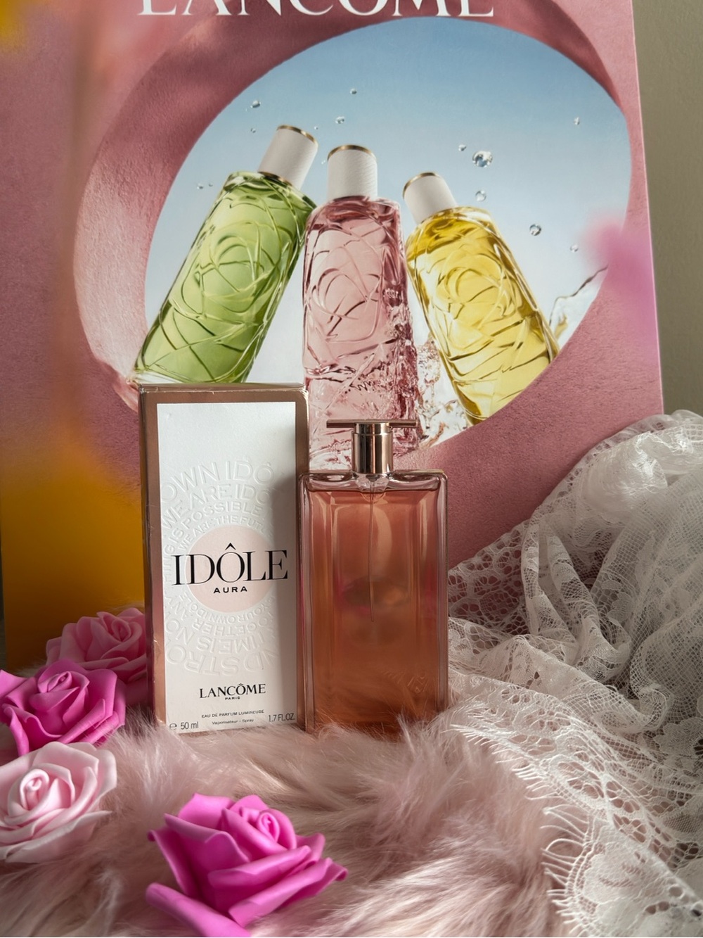Lancôme Idôle Aura 50ml / 1.7 oz  Eau de PARFUM Lumineuse
